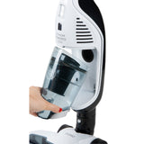 Domo DO217SV Sin bolsa 0.5L Negro, Blanco aspiradora de pie y escoba eléctrica - Aspiradora escoba (Sin bolsa, Negro, Blanco, 0,5 L, Secar, Ciclónico, Ciclónico)
