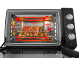 De'Longhi Sfornatutto Chef EO34302 - Horno eléctrico ventilado con 4 niveles de cocción de 34 l, freidora de aire, puerta doble cristal, temperatura 80-230 °C, temporizador 120, incluye bandeja y