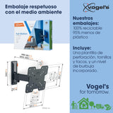 Vogel's TVM 3225 Soporte TV Giratorio para televisores de Entre 19 a 43 Pulgadas, Máx 15 kg, Gira hasta 120º, Inclinable hasta 20º, Soporte para TV máx. VESA 200x200, Compatibilidad Universal