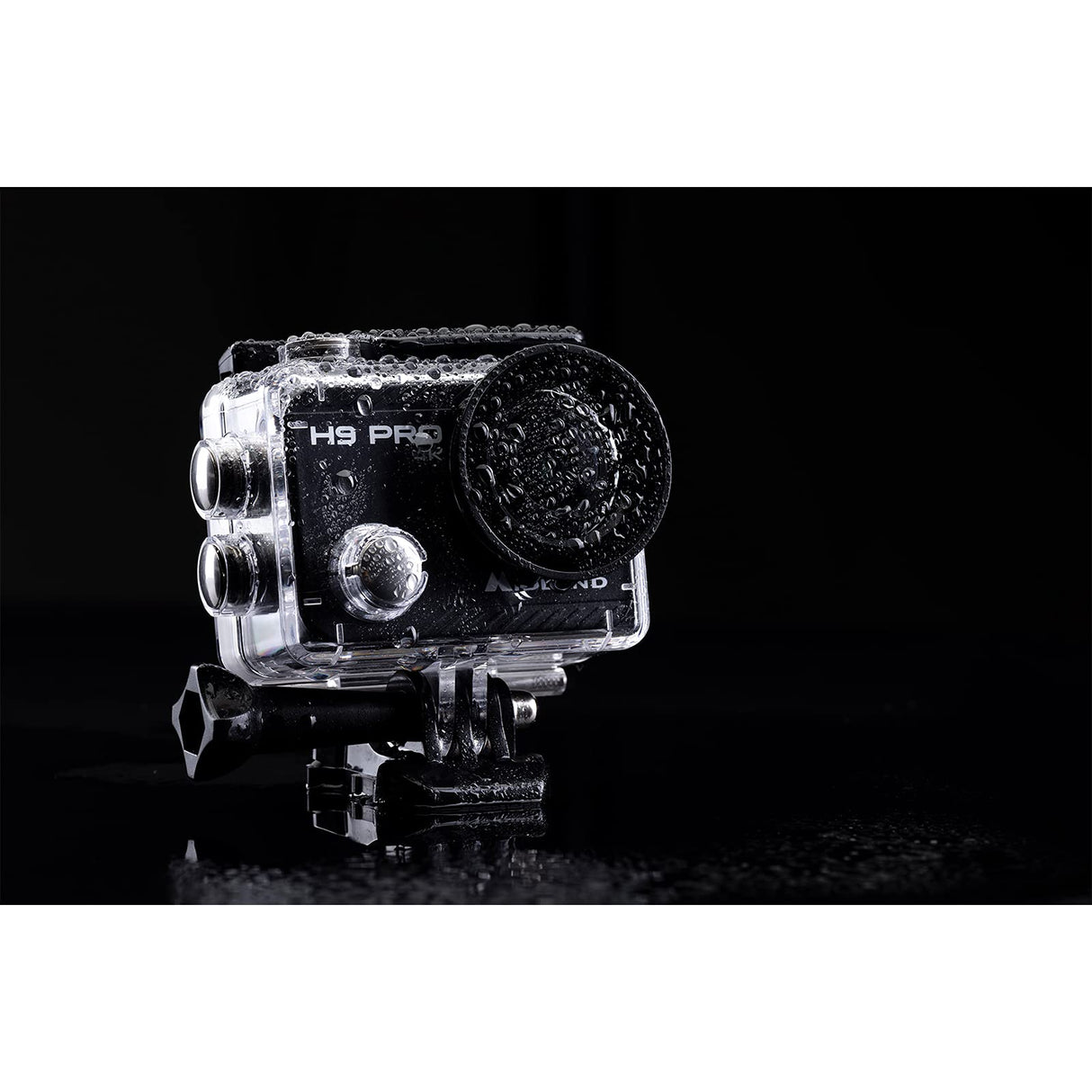 MIDLAND - Cámara Acción 4K H9 Pro WiFi con Mando a Distancia, Cámara Deportiva y Acuática 30 m, 2H de Autonomía, 30fps, Fotos 20MP, Pantalla Táctil IPS, 7 Modos de Video, Control por Smartphone