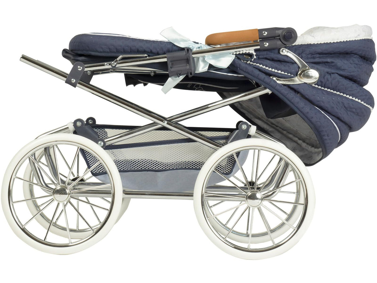 De cuevas Toys Coche Reborn Plegable con Sombrilla Provenza 40X90X90Cm, Azul Marino