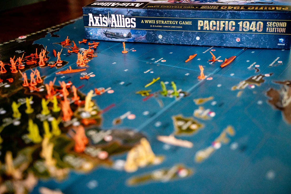 Renegade Game Studios Axis & Allies: 1940 Pacific Second Edition War Miniatures Strategy Board Game, Renegade, Age 12+, 2-4 Players, 6Hr