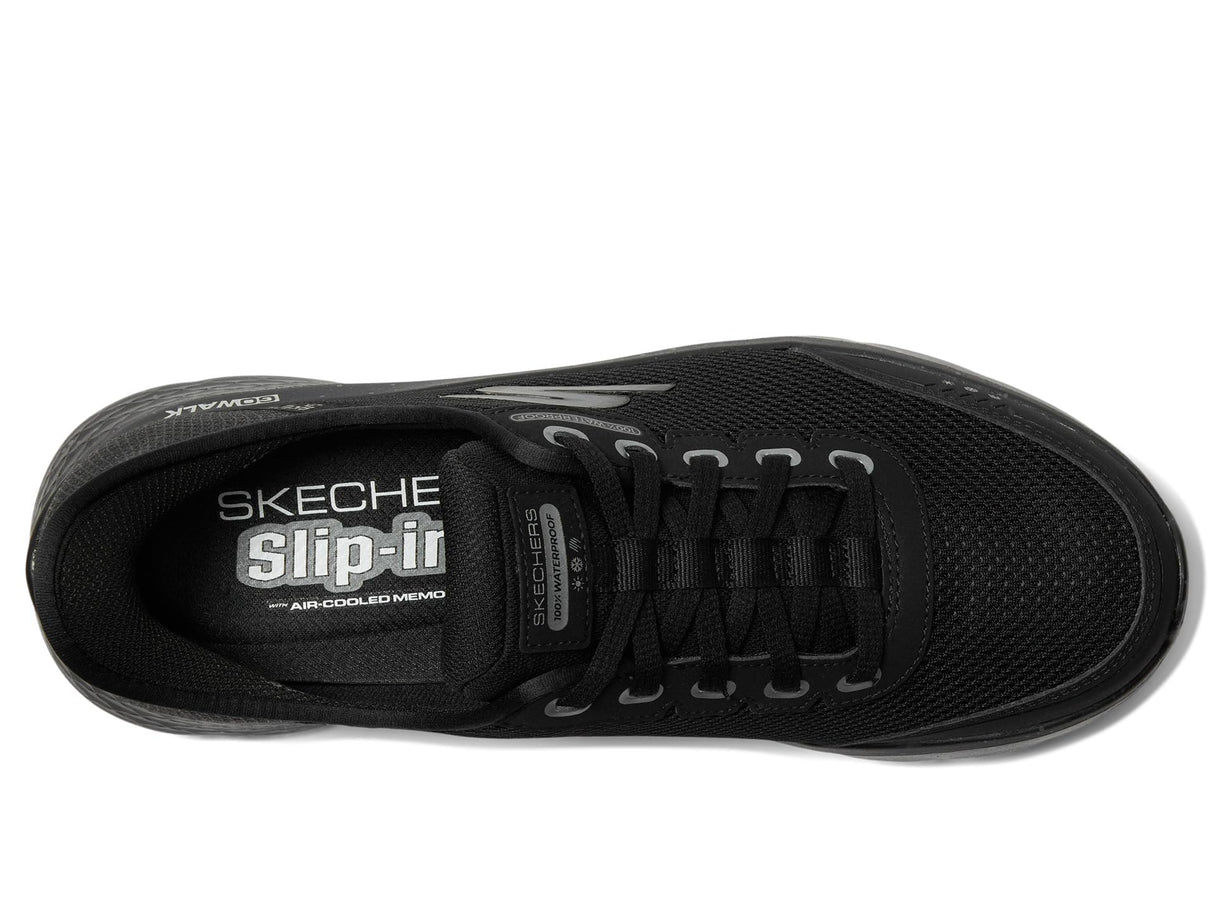 Skechers Men's Go Walk Flex Sneaker, Negro y Blanco, 42.5 EU
