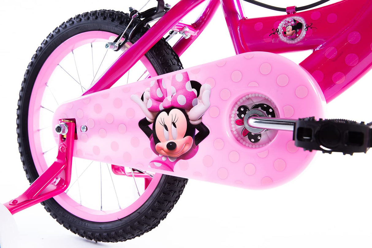 Huffy Bicicleta Pulgadas Minnie Luxury, Bebés niñas, Rosa, 16 pollici