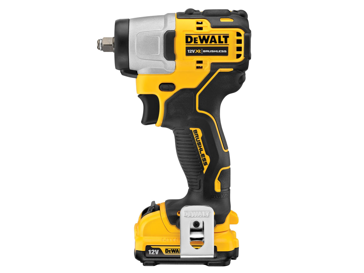 Dewalt Llave IMP de 12 V XR B/L SUB 3/8 pulgadas, 2 x 2 AH