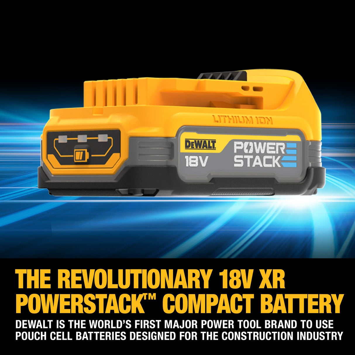 DEWALT DCK2050E2T-QW - Kit: 1x Taladro percutor 18V XR DCD805, 1 Destornillador de impacto de ¼" DCF850, 2 baterías Powerstack de 18V/1,7Ah DCBP034, 1 cargador rápido de sistema DCB115