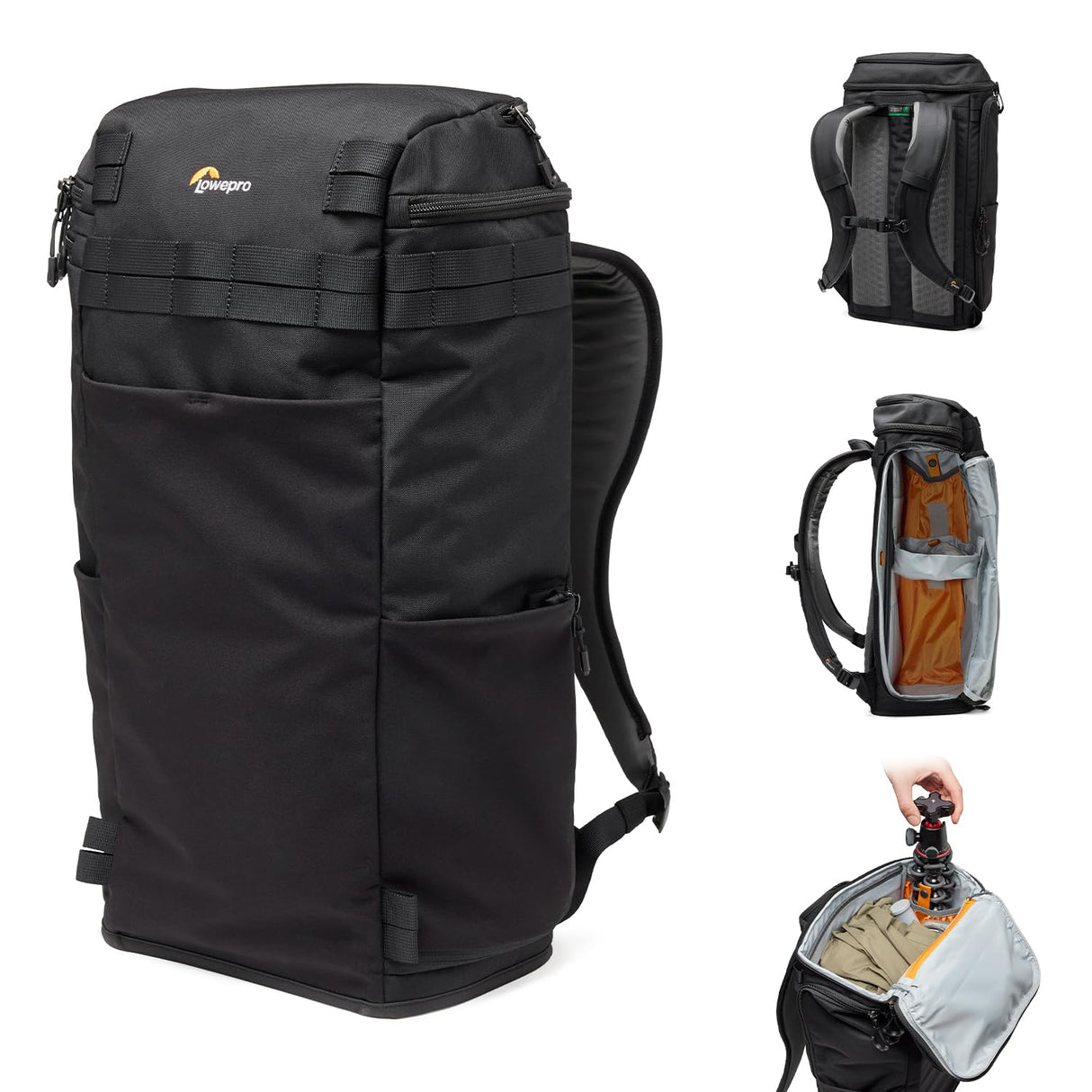 Lowepro ProTactic Lite BP 250 AW III Mochila de Portátil, Acceso Superior y Lateral, Bolsa Profesional Cámara, DSLR/Dron/Sin Espejo, Portátil 16", Cubierta Lluvia, Fotógrafo, Videógrafo, Volumen 30L