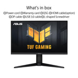ASUS TUF VG27AQL3A Monitor Gaming 27" (QHD, 180 Hz, Fast IPS, ELMB Sync, Freesync Premium™, compatible con G-Sync, VESA AdaptiveSync Display 180 Hz, Variable Overdrive, 130 % sRGB, DisplayHDR™ 400)