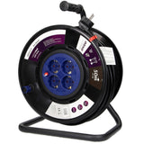 ORNO OR-AE-13155(GS) Tambor De Cable Sistema de enchufe antitorsión de 50m y 4 compartimentos de 3200W. (50m)