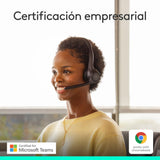Logitech Zone 305 for Business, auriculares inalámbricos Bluetooth con micrófono, para Microsoft Teams, compatible con Windows, Mac, Chrome, Linux, iOS, iPadOS, Android - Negro