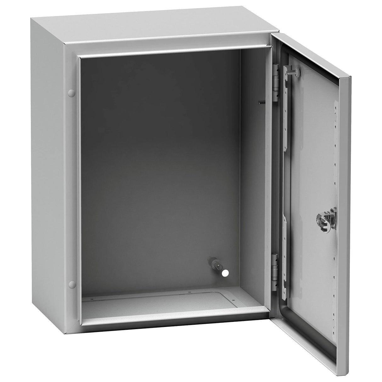 Schneider Electric NSYS3D5420 Spacial S3D Puerta Completa sin Placa de Montaje H500xB400xT200 IP66 IK10 RAL7035, Blanco