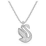 Swarovski Colgante Swarovski Iconic Swan, Cisne, Mediano, Blanco, Baño de rodio