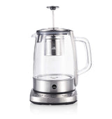 Wilfa CHA Tetera eléctrica - 2200 vatios, 1,25 litros de capacidad, tapa de preparación con filtro, 4 ajustes de temperatura, plateada