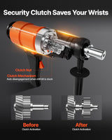 VEVOR Perforadora de Diamante, Equipo de Perforación Manual 1000/2250 RPM de 2 Velocidades en Seco y Húmedo con 4 Brocas Diámetro de Perforación de 200 mm para Hormigón, Ladrillo, Piedra
