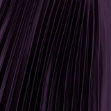 Lovedrobe Pleated Midaxi Dress Ladies Evening Gown V Neckline Back Keyhole Long Sleeve Bishop Satin A Line Vestido, Purple, 22 para Mujer