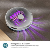 Philips Homerun 2000 Robot Aspirador y Fregona - Potencia de Succión Extra Fuerte, Impulso para Alfombras, Radar LDS, App Homerun, Blanco Ártico (XU2000/25)