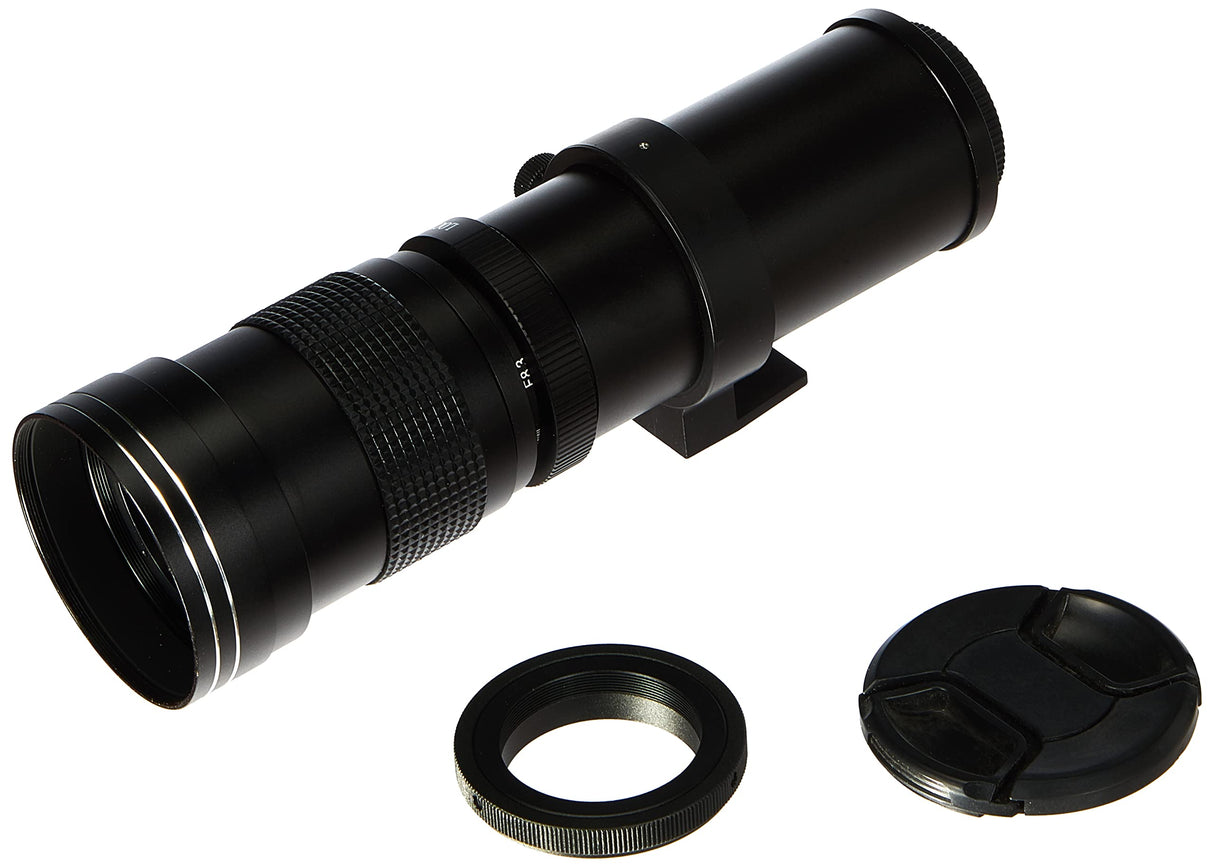 Hersmay Teleobjetivo de Alta definición con Adaptador en T para Nikon D7500, D850, D3400, D7200, D5300, D300, D3100, D5600, D5000, D700, D300, D600 (420-800 mm) 00, D8. 00 D750 y Otras cámaras DSLR