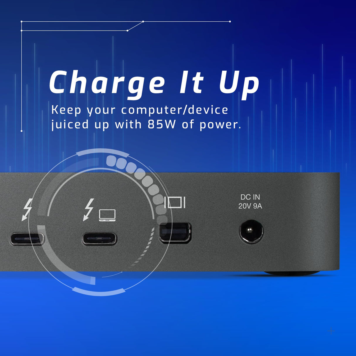 OWC Base Thunderbolt 3 de 14 Puertos con Cable, Compatible con Windows PC y Mac, Gris Espacial, (TB3DK14PSG)