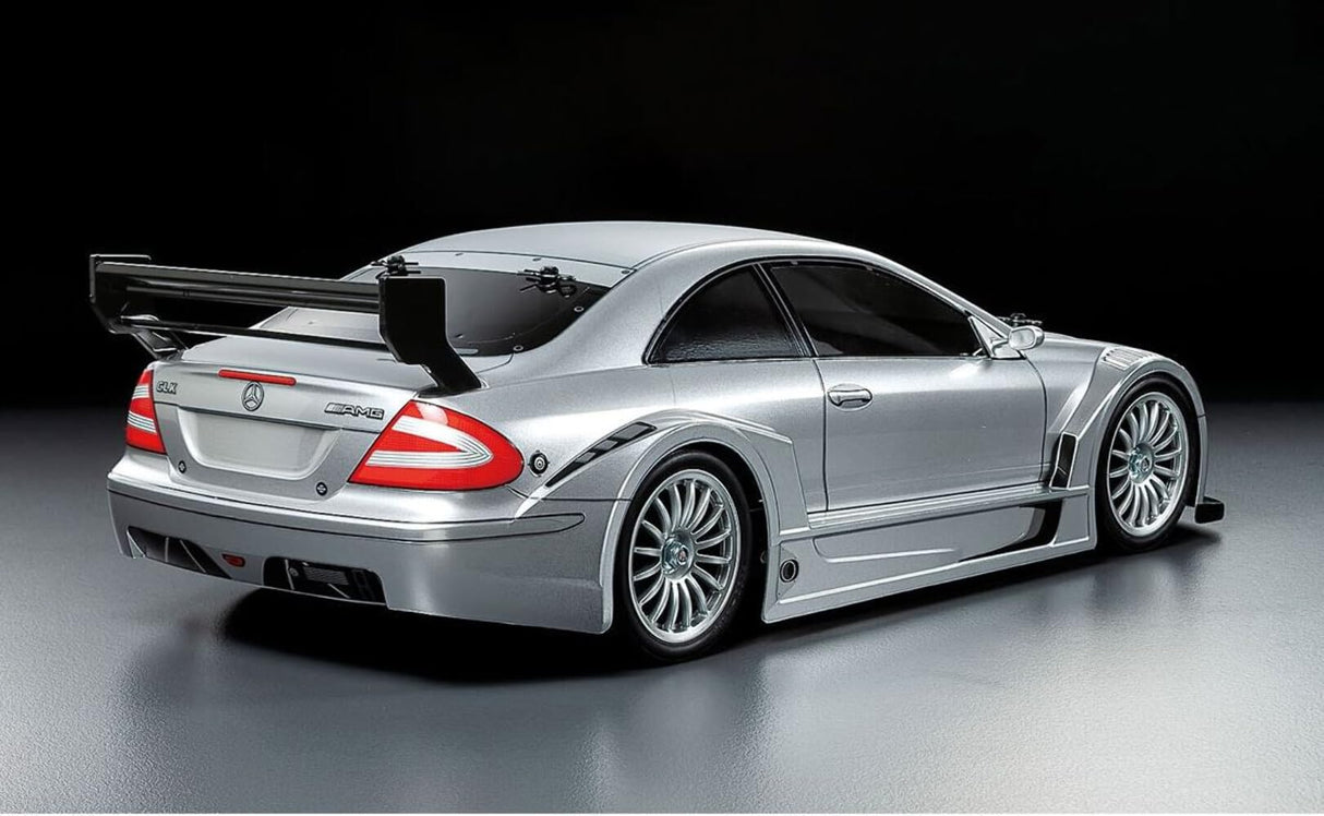 Tamiya 58722 1:10 RC MB CLK AMG 2002 TT-02 - Coche teledirigido, vehículo, modelismo, Montaje, Hobby, Kit RC, sin Pintar, Coche RC