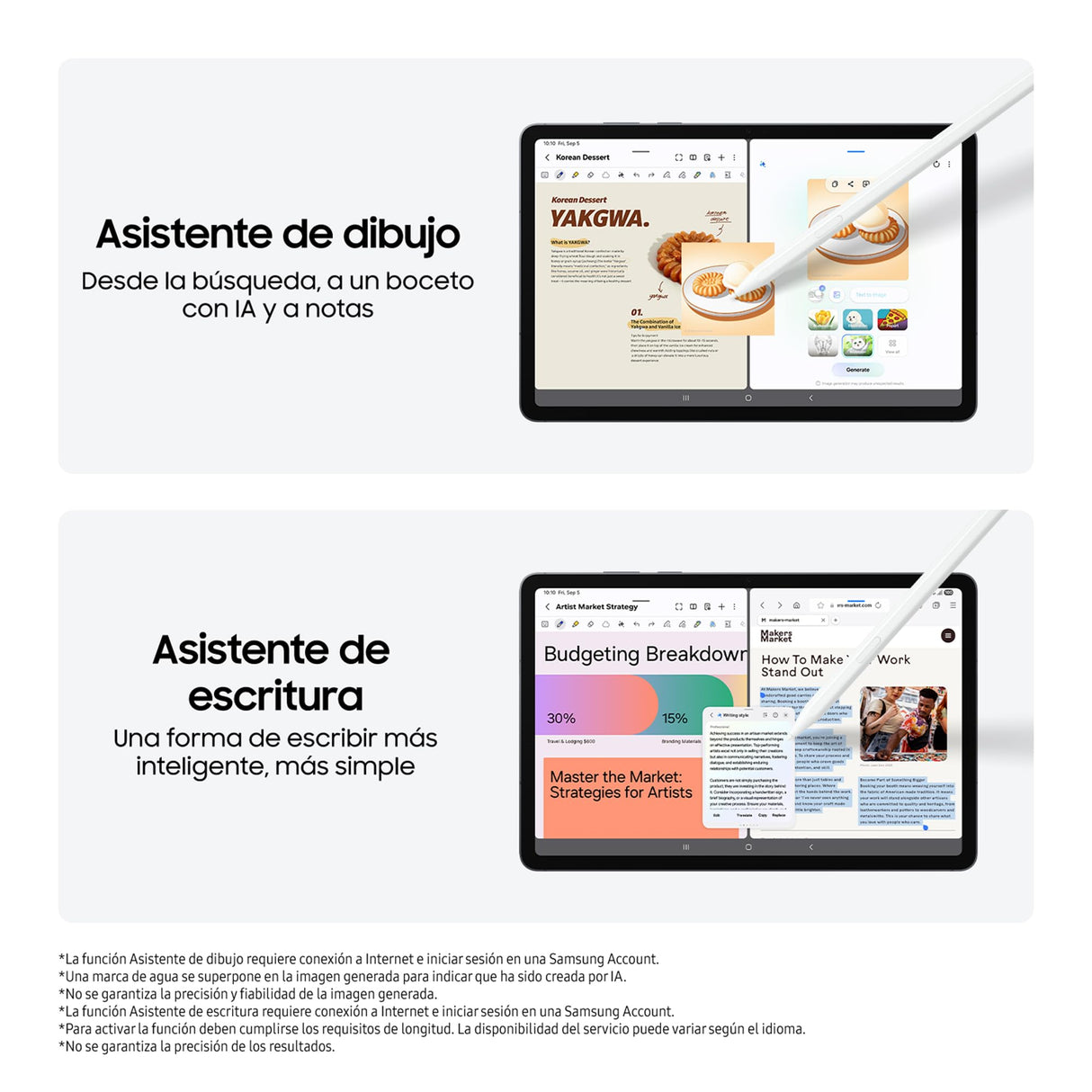 Samsung Galaxy Tab S11 128GB WiFi, Tablet con IA, Ligera, Dex, 12 GB de Memoria, Batería de Larga Duración, Garantía Fabricante 3 Años + 1 Año Extra, Gris (Versión Española)