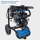 Scheppach Limpiador de Alta Presión Térmica HCP5000-4,3 KW - Motor de Gasolina 4 Tiempos 5,9 CV - Presión 241 Bar - Flujo 570 l/h - Arrancador de Cable - Accesorios Incluidos