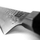 KOTAI | Cuchillo universal Bunka Petty | Hoja de 13,5 cm | Cuchillo universal | Afilado y forjado a mano | Acero inoxidable japonés ultra afilado 440C | Mango de madera de ébano | Tang oculto completo