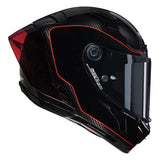 NOLAN Helmet X-804 RS ASSO DI PICCHE 342 L, Carbono/Negro/Rojo