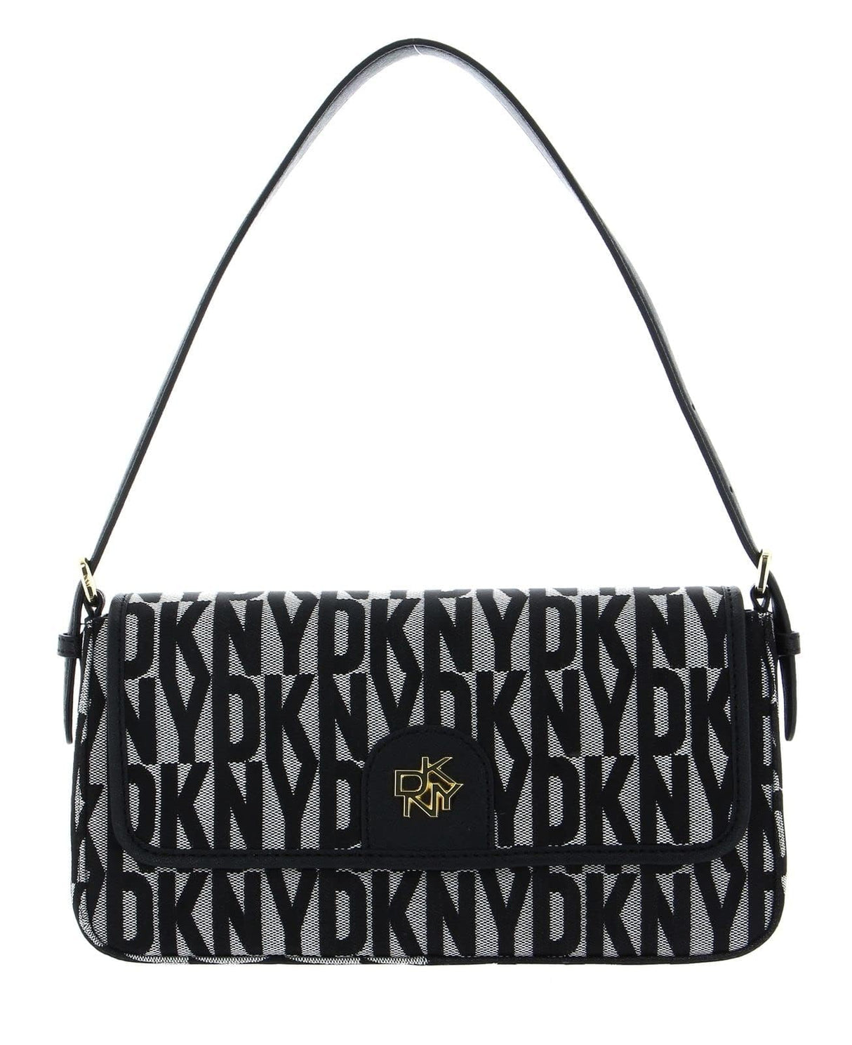 DKNY R3132r33-xlb-1, Bolso de Hombro Mujeres, Logotipo Negro y Negro, OneSize