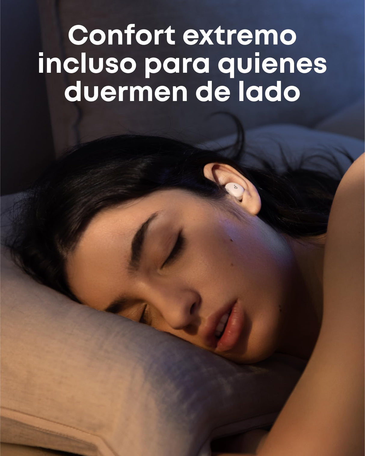 Soundcore Auriculares Sleep A30 de Anker: con Cancelación Activa de Ruido, Sistema Adaptativo para Bloquear los Ronquidos, Máxima Comodidad para Quienes Duermen de Lado y 45h de Reproducción