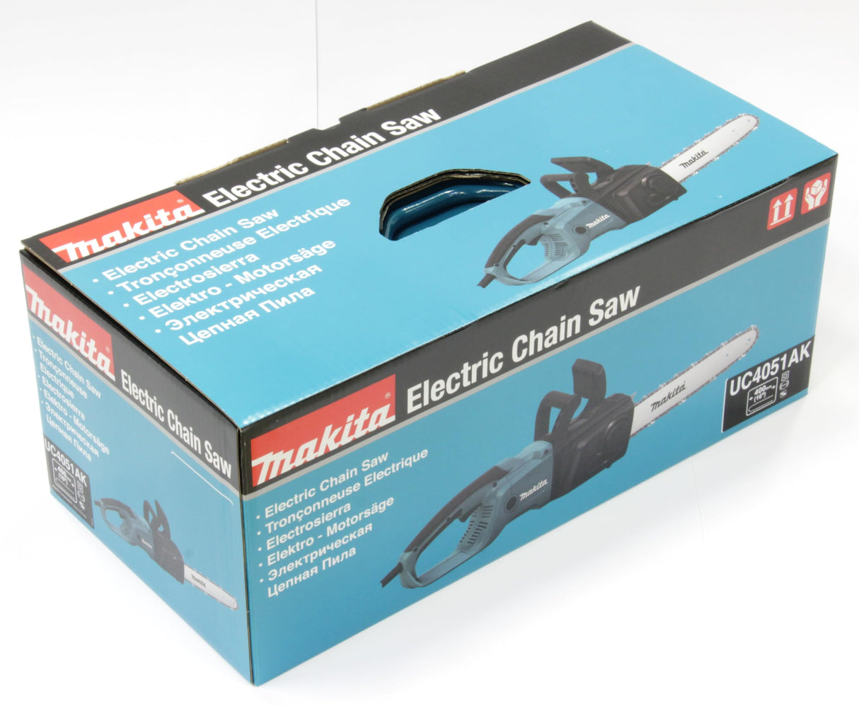 Makita UC4051AK - Motosierra eléctrica, 2000 W, longitud de cadena 40 cm, velocidad de la cadena 14.5 m/s