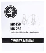 MACKIE MC-150 auriculares profesionales con transductores de 50 mm para monitorización en estudio, DJ, creación de contenidos y escucha doméstica