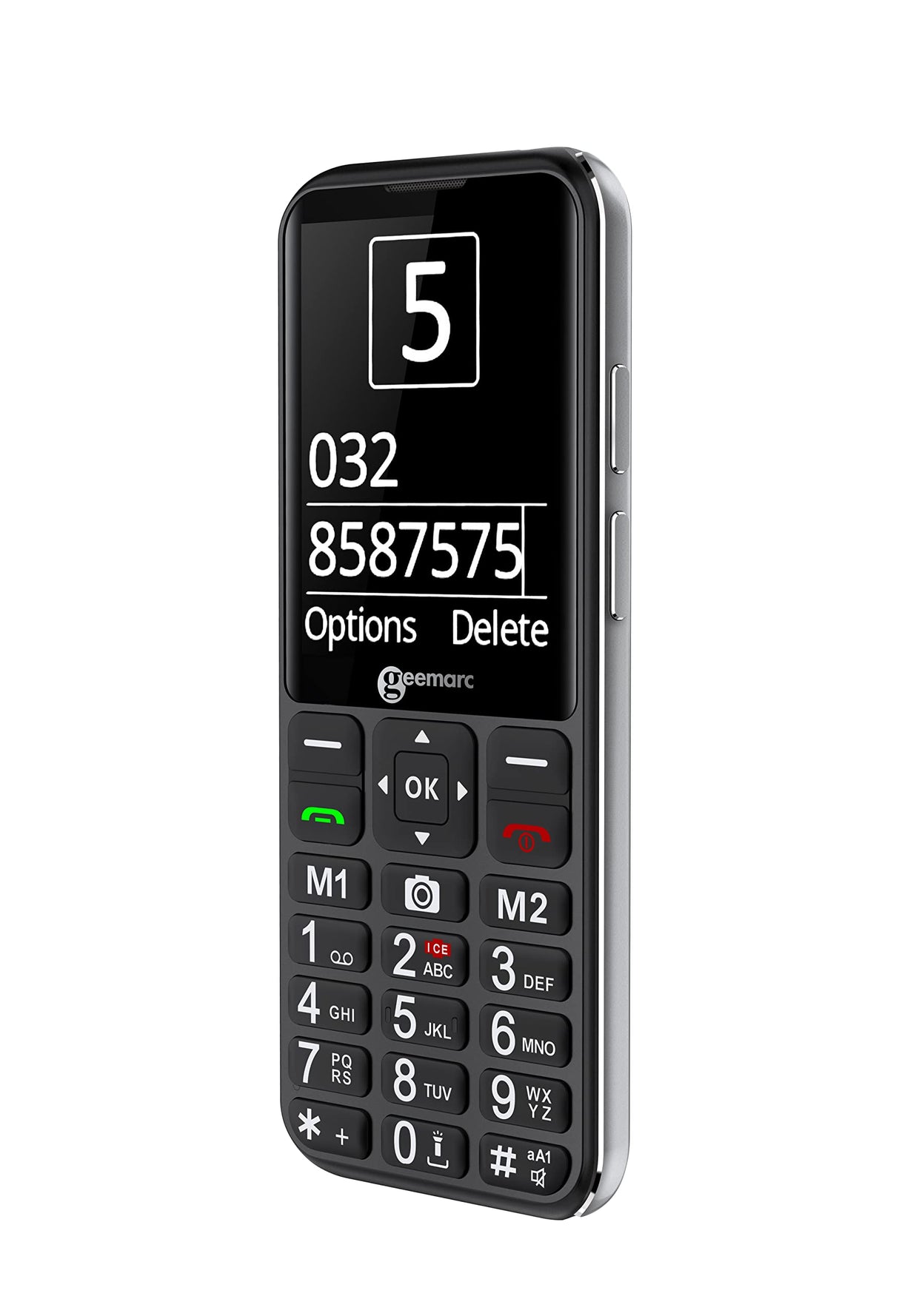 Geemarc CL8600 - Teléfono Móvil 4G con Volumen de Recepción Amplificado, Botones Grandes, Función SOS y Teclas de Memoria - Personas con Discapacidad Auditiva - Desbloqueado y Bluetooth - Versión ES