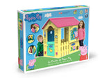 Chicos - Peppa Pig Casita Infantil para Exterior | Plástico Resistente y Duradero | Montaje/desmontaje Sencillo y rápido | Color Amarillo con tejado Rosa. (89503)
