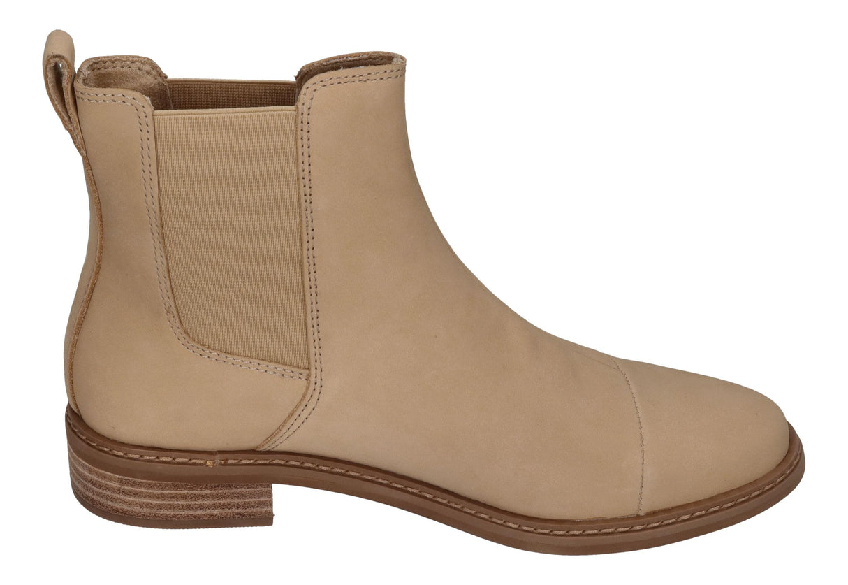 TOMS Charlie, Botas Estilo Chelsea Mujer, Oatmeal Nubuck Leather, 39 EU