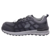 Skechers Bulklin Lyndale, Zapatos de Trabajo Mujer, Negro (Black Textile/Synthetic W/Gray Trim), 39 EU