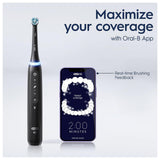 Oral-B iO5 - Cepillos de dientes eléctricos para adultos, 1 cabezal de cepillo de dientes y estuche de viaje, 5 modos con blanqueamiento de dientes, enchufe británico de 2 pines, color negro