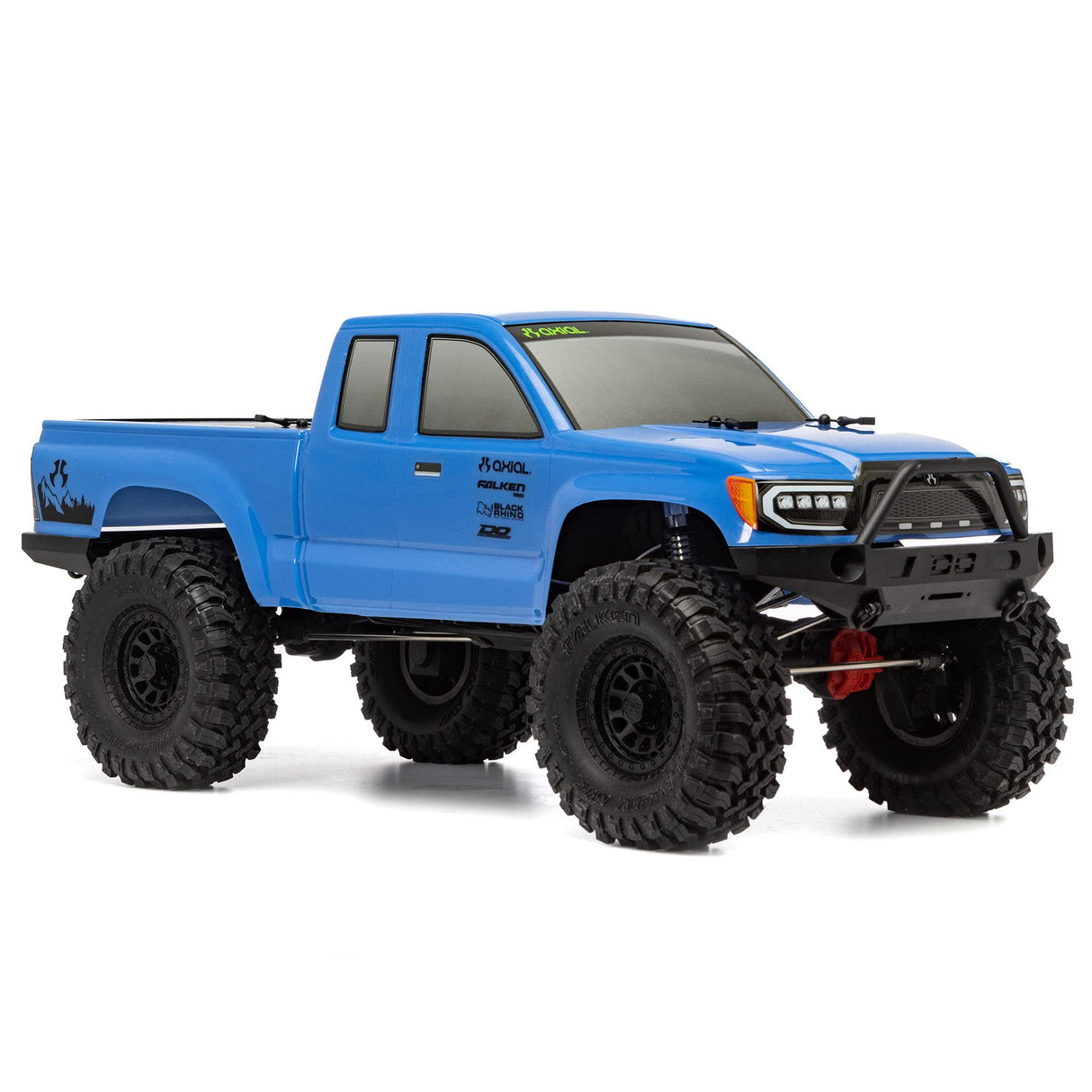 Axial RC Truck 1/10 SCX10 III Base Camp 4WD Rock Crawler RTR Cepillado (batería y Cargador no incluidos), Azul, AXI03027T1