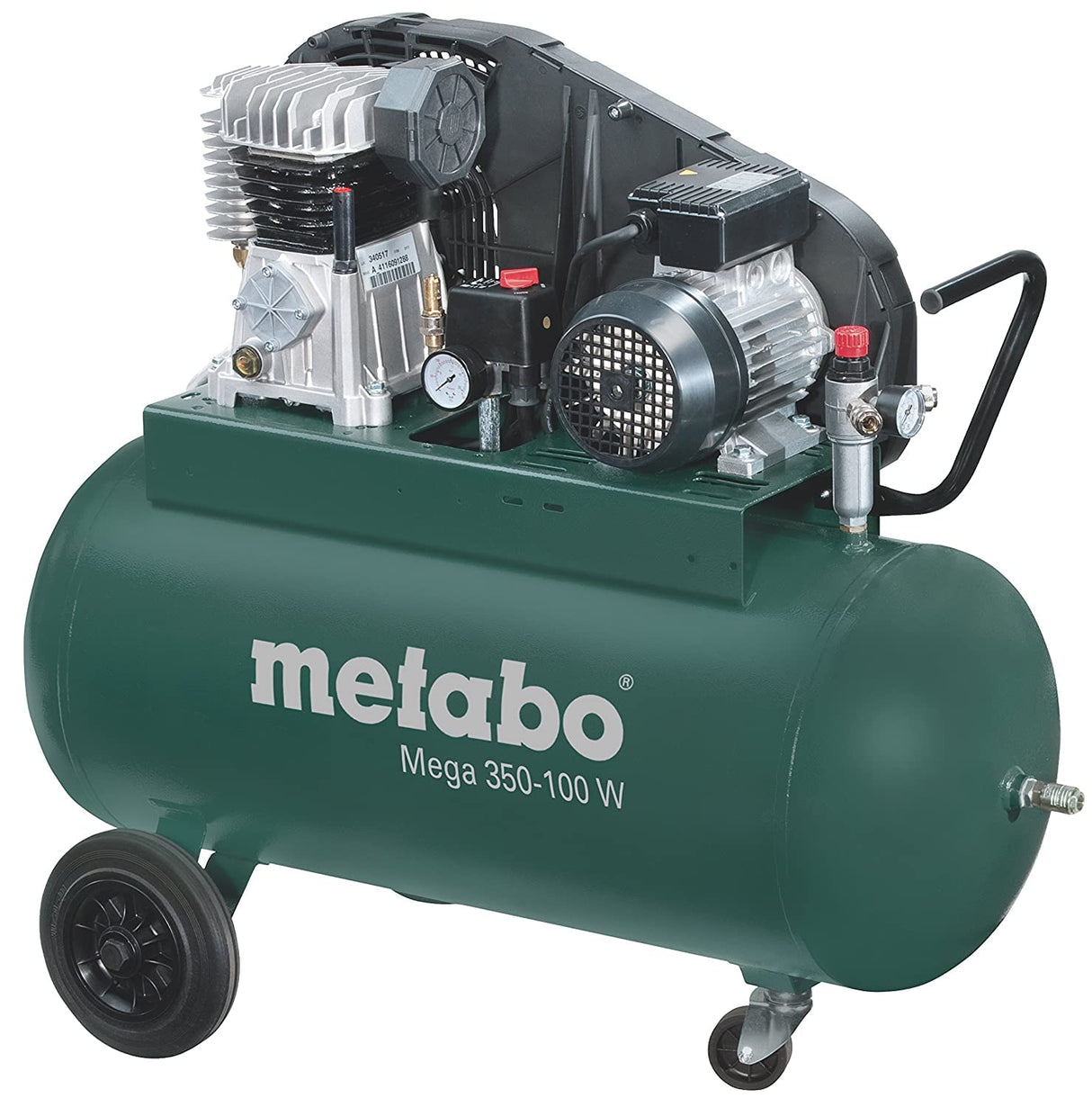 Metabo Mega 350-100 W - Compresor 3 CV 90 litros correas