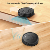 Vexilar W7 Robot Aspirador y Fregasuelos, Robot Aspirador 2 en 1,Potente Succión 4000Pa,Antienredos,Larga Autonomía,3 Niveles de Ajuste de Agua, Adecuada para Suelos,Alfombras,Pelo de Mascotas