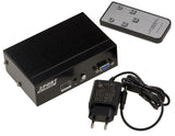 KALEA-INFORMATIQUE Caja de distribución conmutadora SDI de 2 Puertos, 2 entradas BNC SDI a 1 Salida. Compatible con SD-SDI/HD-SDI y 3G-SDI 297MB/s, con Control Remoto y Control por Puerto COM RS232.