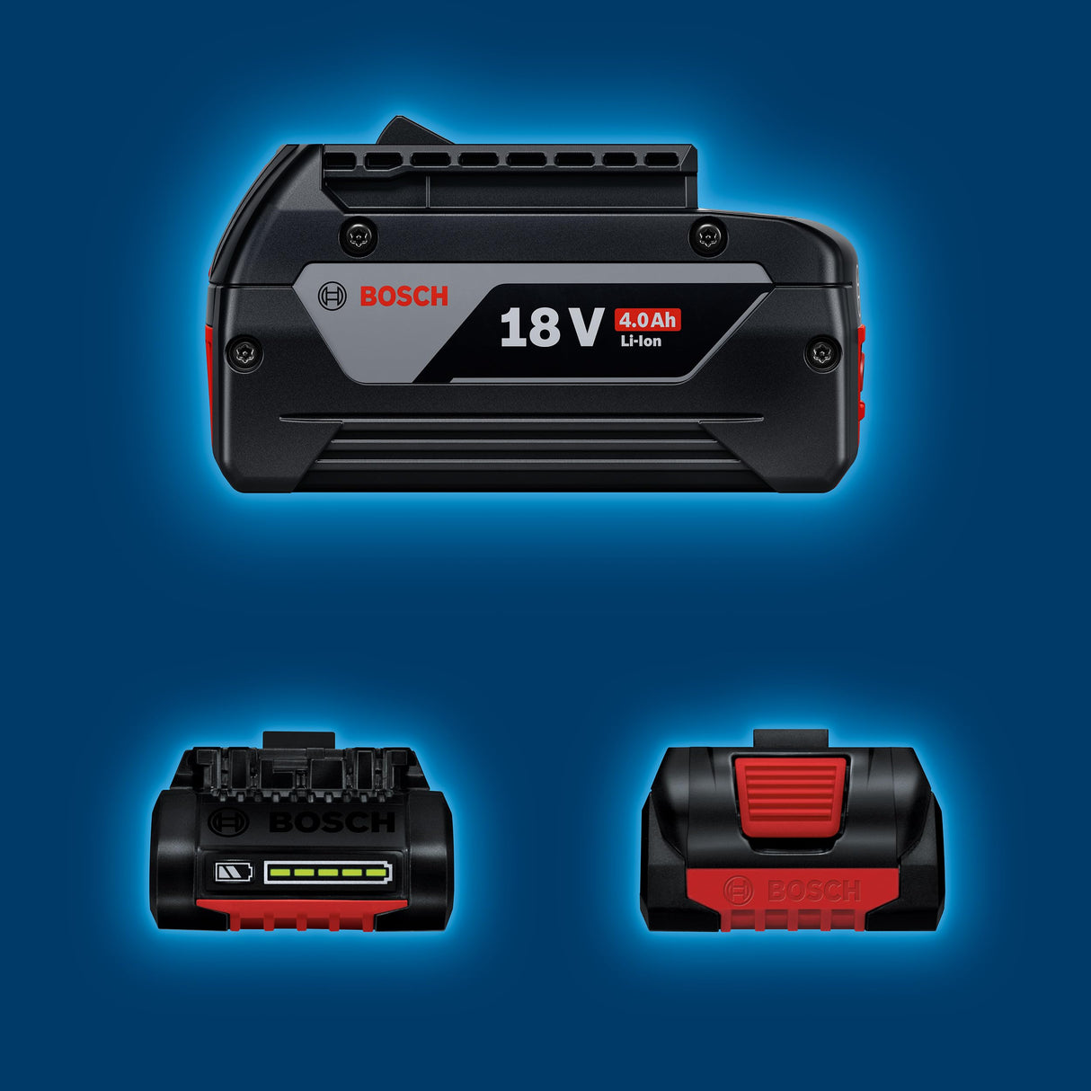 Bosch Professional 18V System set inicial de baterías: 2 baterías GBA 18V 4.0Ah + cargador rápido GAL 18V-40