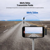 NEEWER KM15 Sistema Micrófono Solapa Inalámbrico, Compatible con iPhone Android PC, Mini Mic Solapa USB C con Cancelar Ruido, Alcance 300m 48KHz/24Bits, Batería 9 Horas para Grabación Streaming
