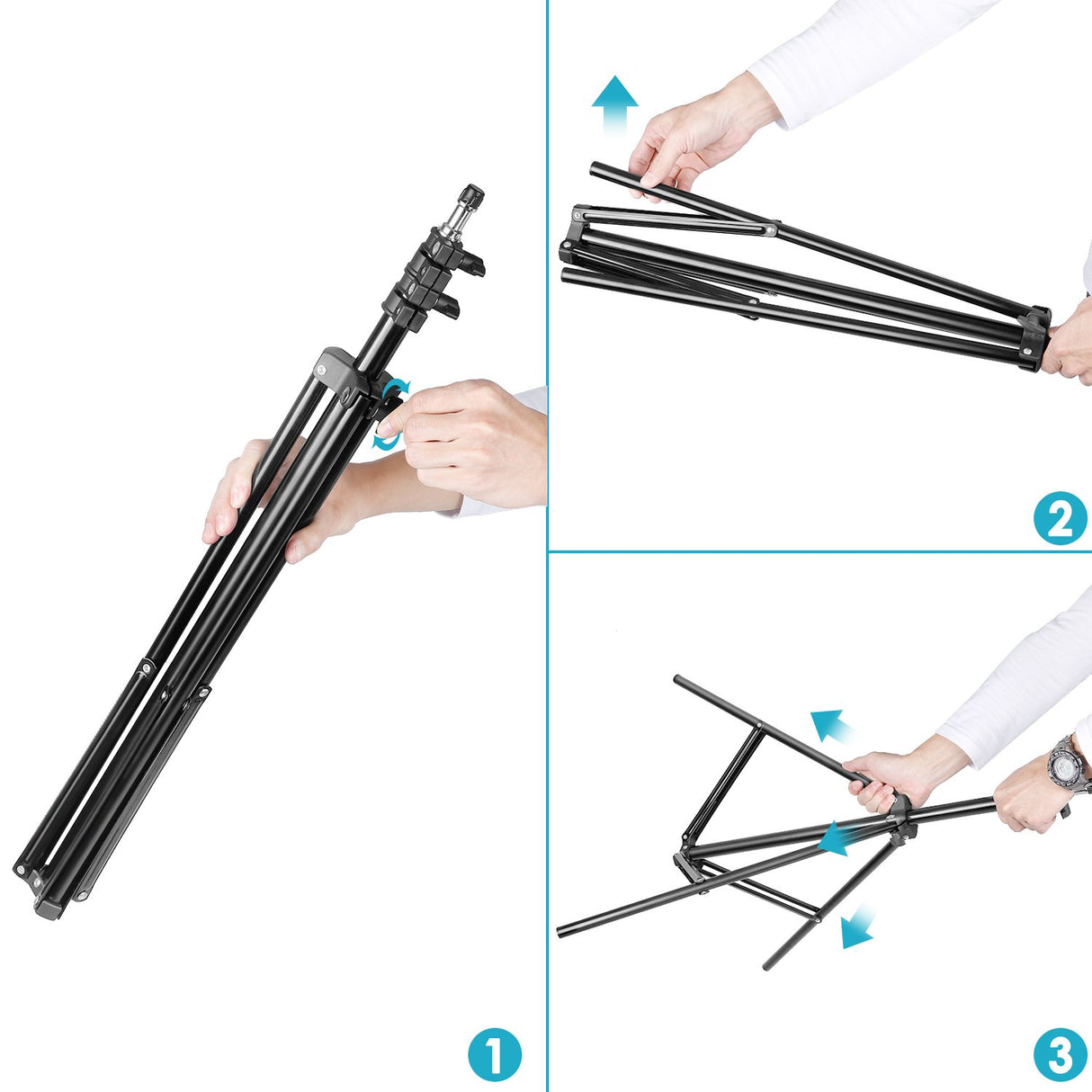 NEEWER 18"/45cm Aro de Luz LED W/Soporte, Soporte Teléfono, Zapata Fría, Filtros, 58W 5600K 0-100% Regulable Gran Anillo Luz Selfie para Cámara Live Stream Maquillaje Estudio Foto Video, RL-18