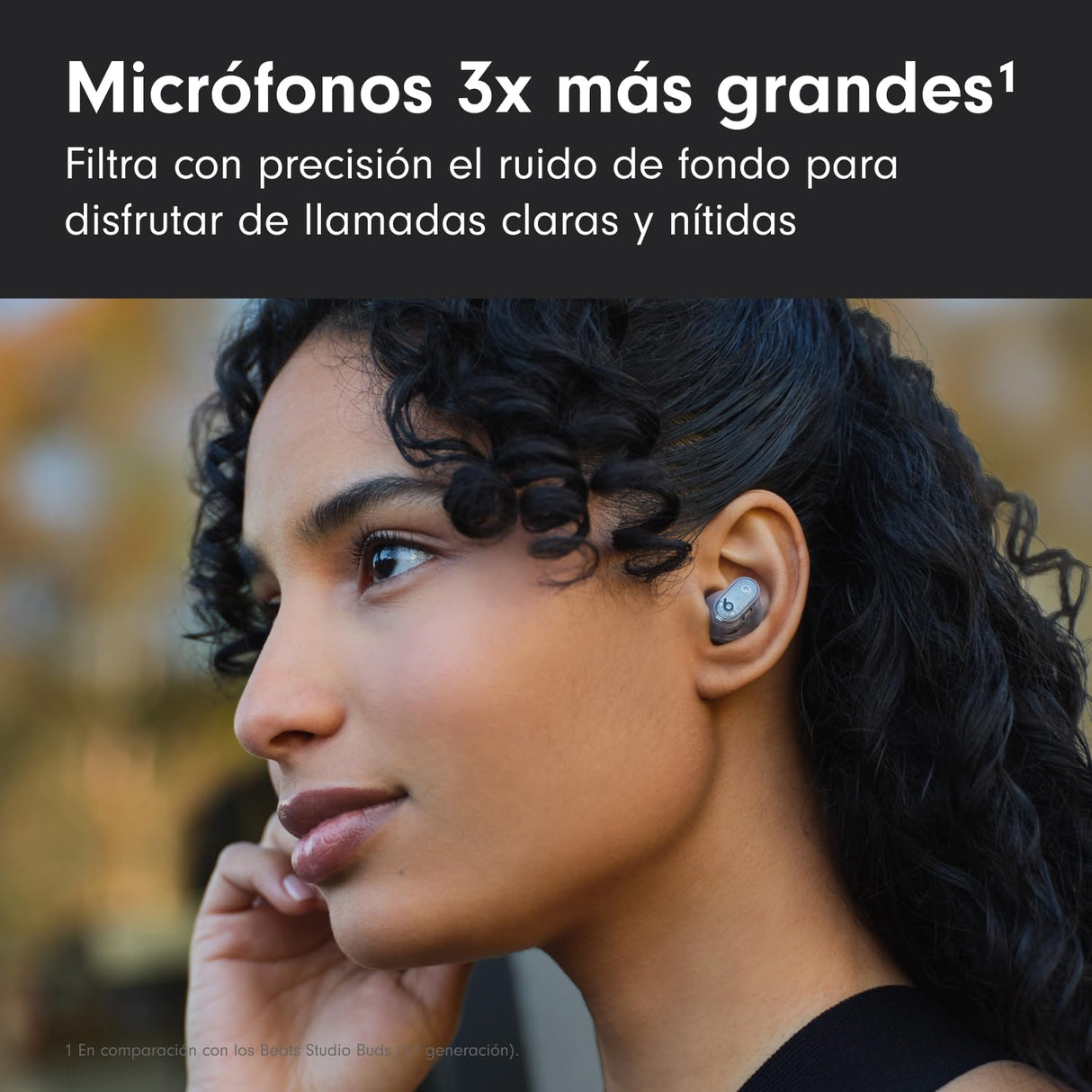 Beats Studio Buds + | Auriculares Totalmente inalámbricos con cancelación de Ruido, Mejor compatibilidad con Apple y Android, micrófono Integrado, Bluetooth, Resistencia al Sudor - Transparente