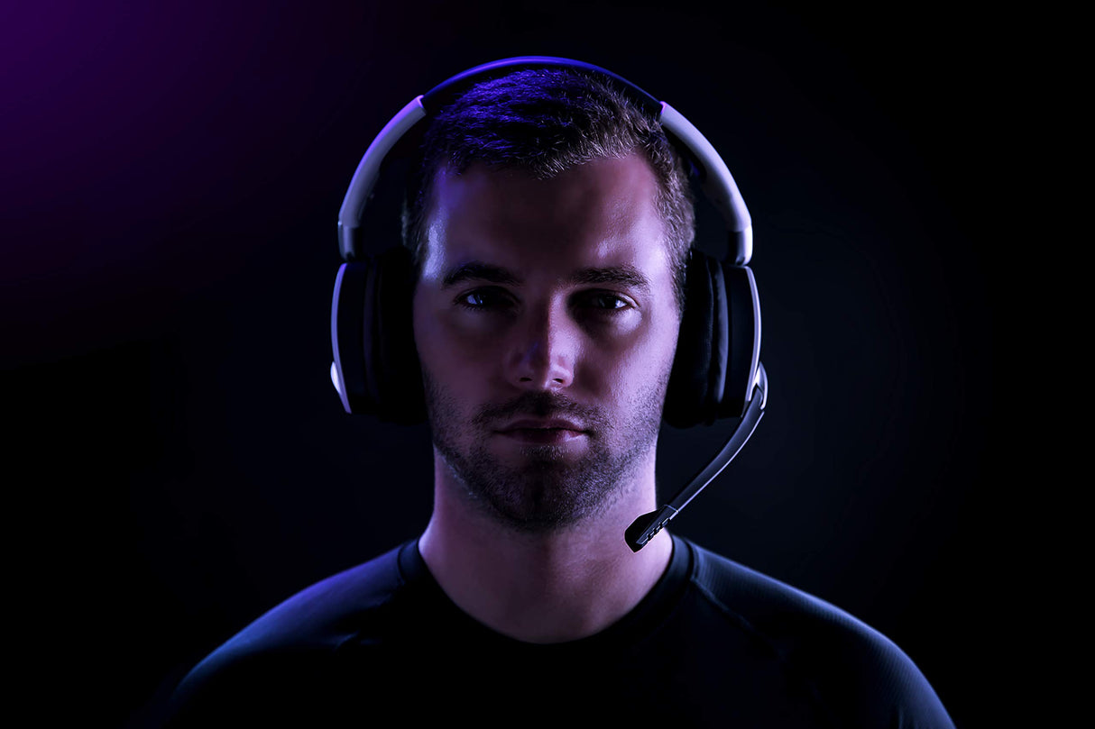 Corsair VOID RGB ELITE Auriculares Inalámbricos para Juegos - Sonido Envolvente 7.1 - Micrófono Omnidireccional - Almohadillas de Malla de Microfibra - Compatible iCUE - PC, Mac, PS5, PS4 - Blanco