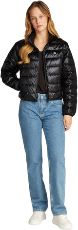 Calvin Klein Cazadora acolchada Mujer Down Shine brillante, Negro (Ck Black), XS