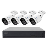 PNI House Kit de Videovigilancia IPMAX PoE 5 - NVR Con 4 Puertos PoE y 4 Cámaras IP de 5MP, 1920p - Aplicación XMEye Para Teléfonos Inteligentes y CMS General Para Windows Ⓡ - Clasificación IP66