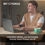 Sony WF-C710NSA Auriculares inalámbricos In-Ear con Noise Cancelling, Ligeros, Controles táctiles, Conexión Multipunto, IPX4, hasta 40 h de batería, Carga rápida, iOS y Android - Negro