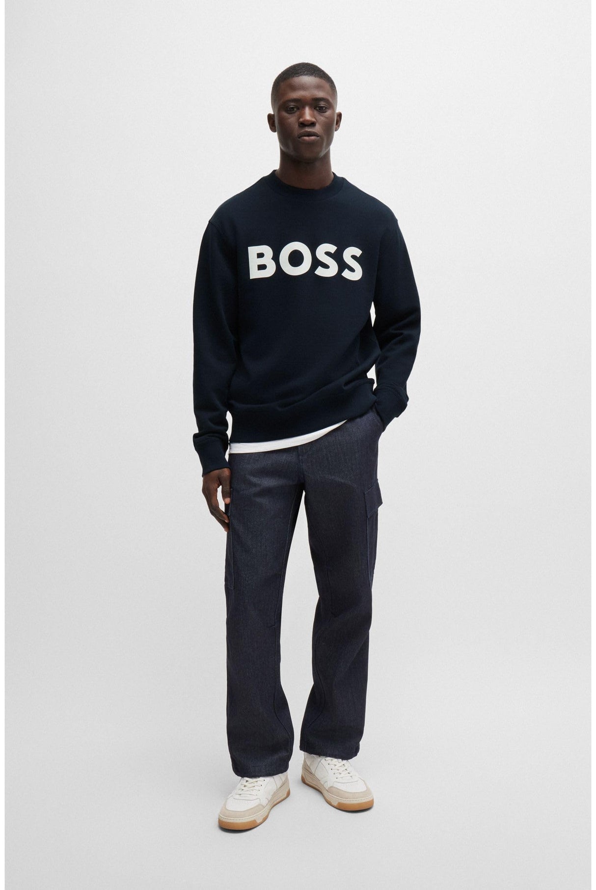 BOSS WeBasicCrew Sudadera, Dark Blue404, XL para Hombre