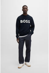 BOSS WeBasicCrew Sudadera, Dark Blue404, XL para Hombre